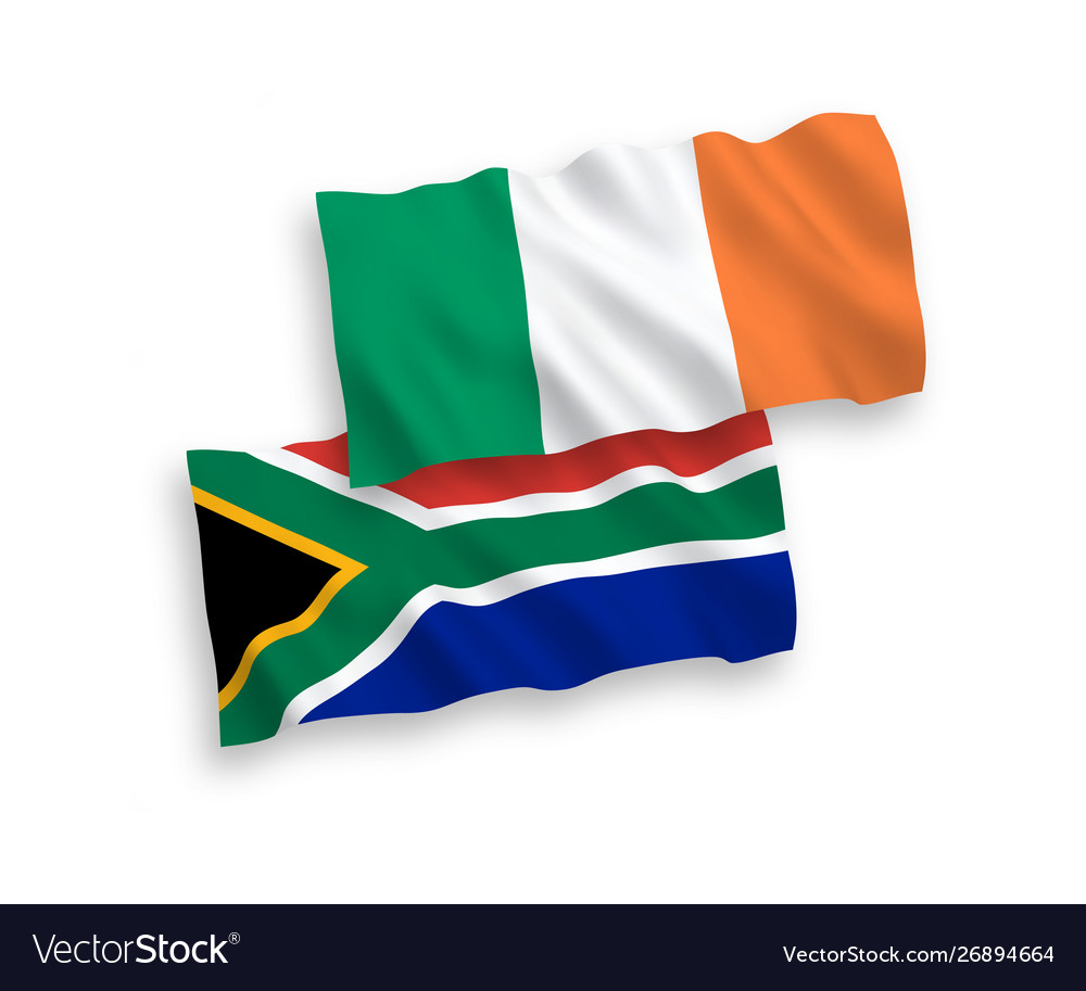 Flags ireland and republic south africa