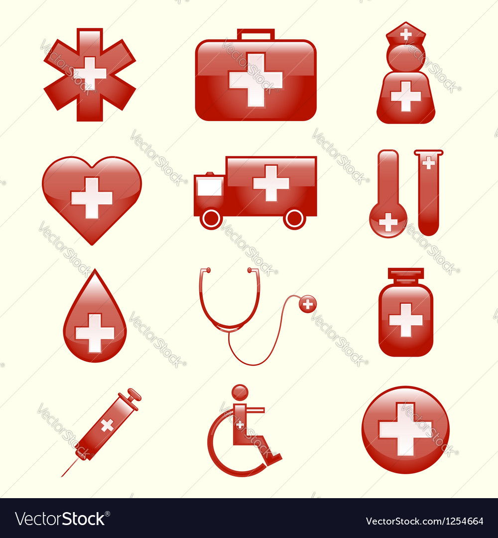 Set of medical icons