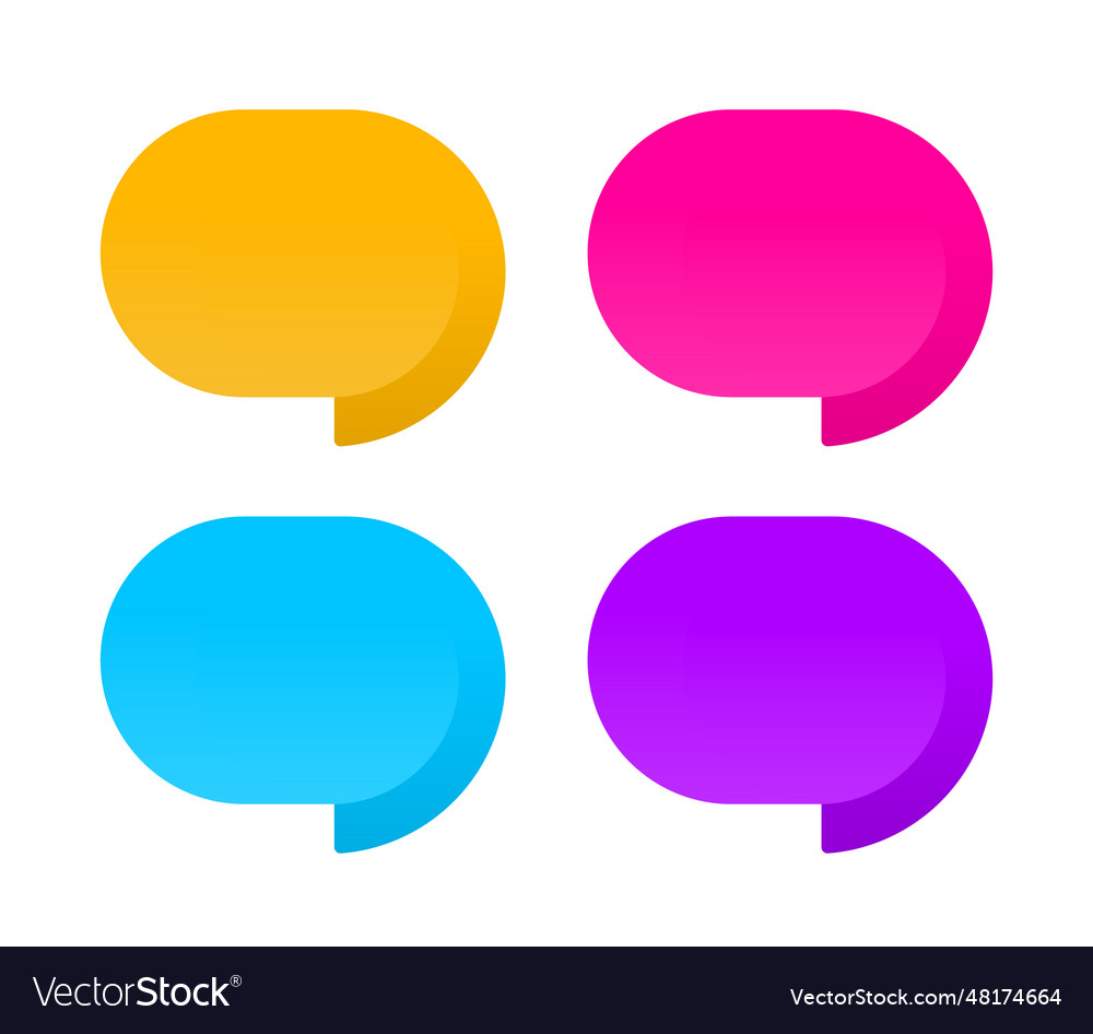 Speech stickers promotional price tag bullet Vector Image