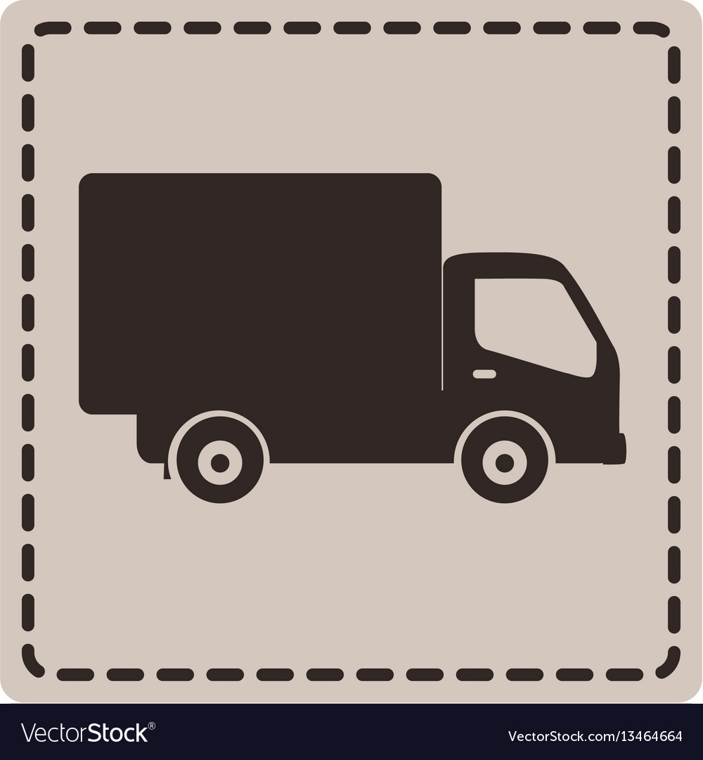 Symbol delivery car icon