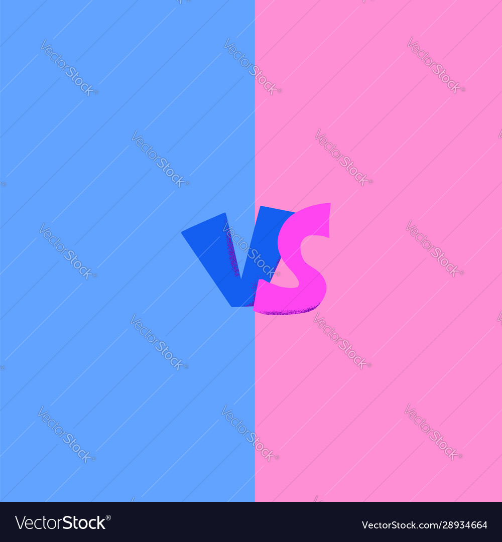 Vs screen versus sign with copy space