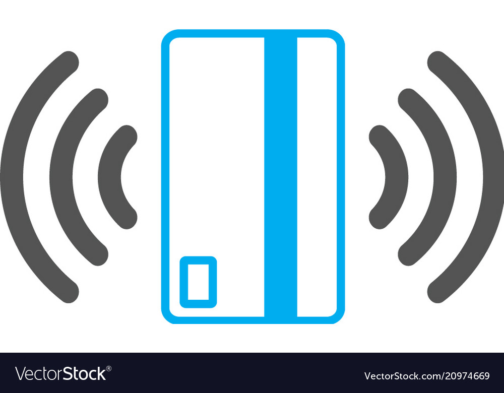 Contactless payment icon near-field communication