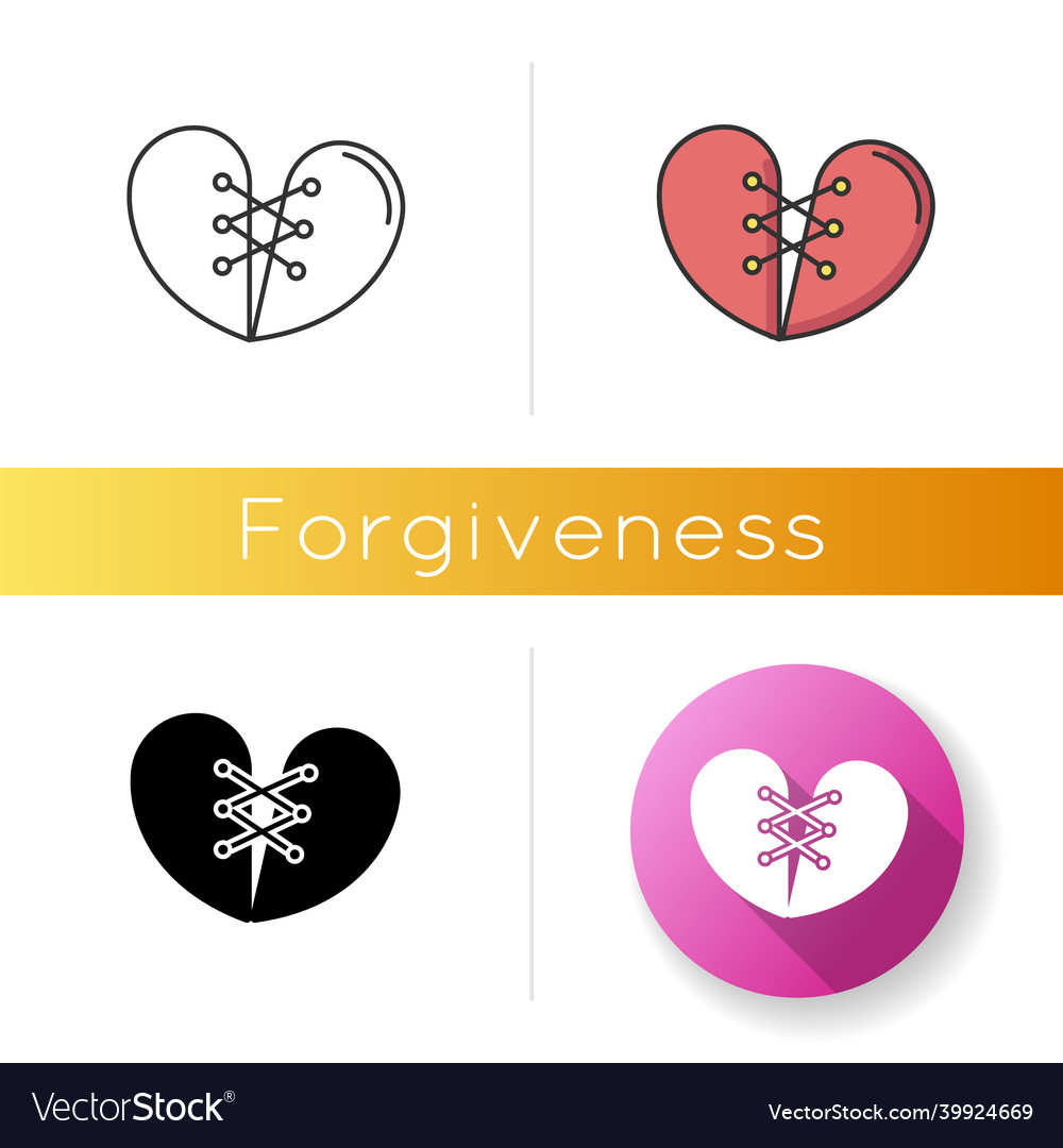 forgiveness-icon-linear-black-and-rgb-color-vector-image