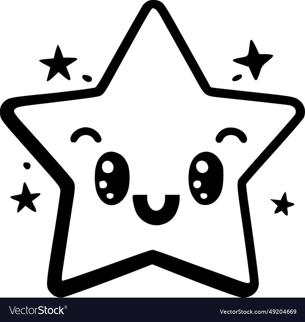 Star - minimalist and simple silhouette Royalty Free Vector