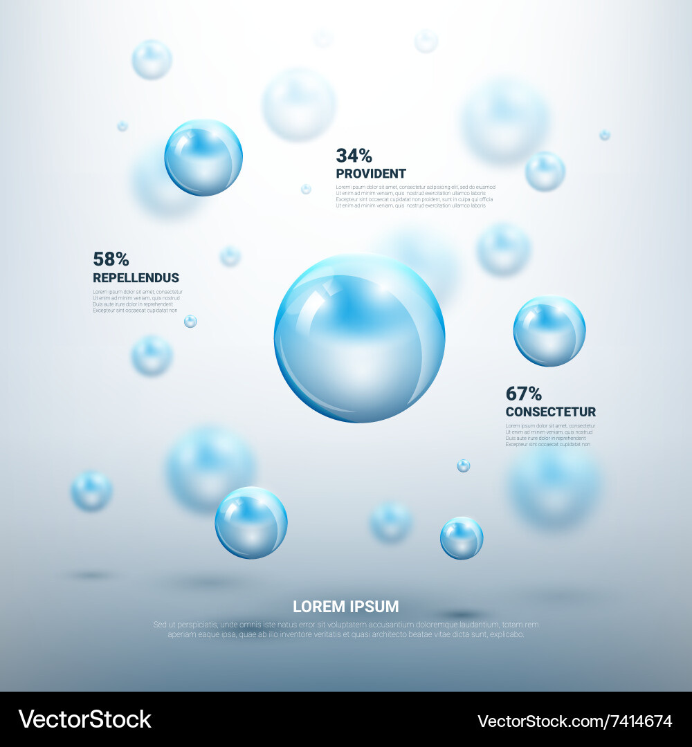 Abstract molecules background Royalty Free Vector Image