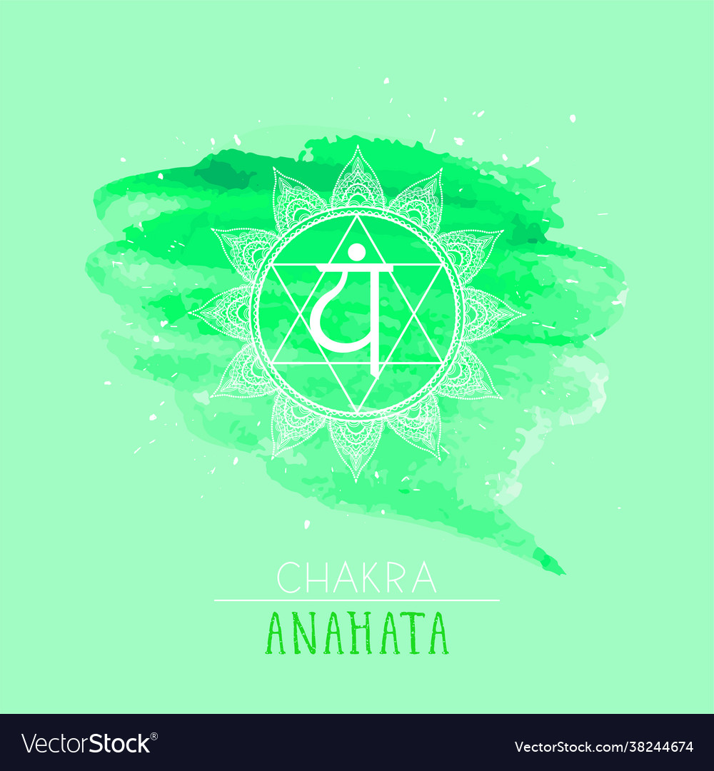 Chakra anahata Royalty Free Vector Image - VectorStock