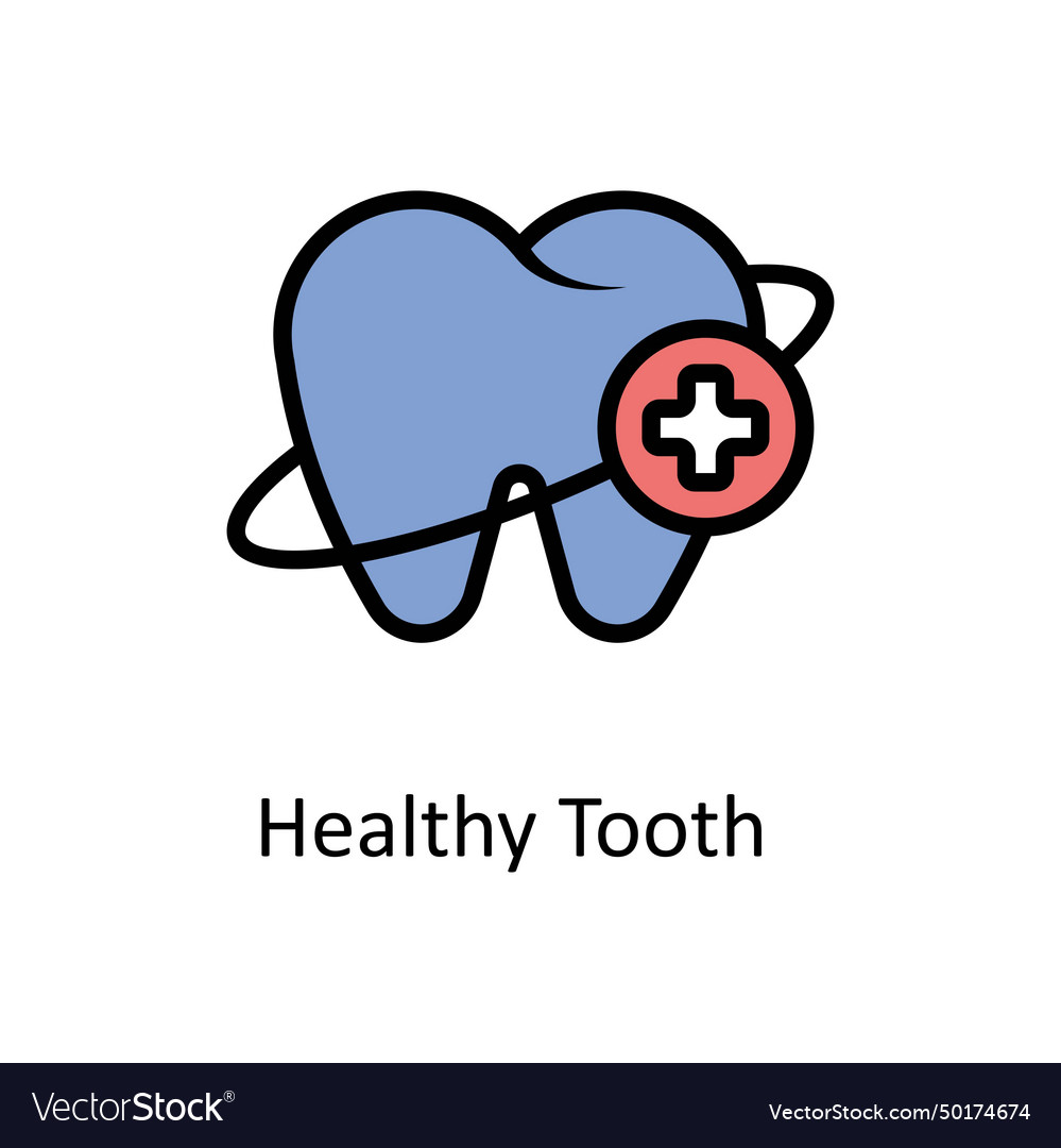 Healthy tooth filled outline icon style il