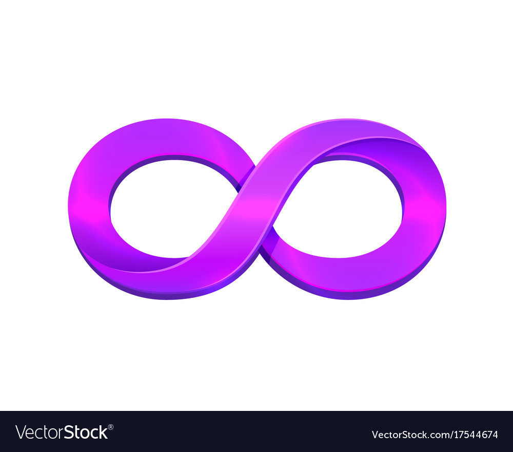 Purple Infinity Symbol