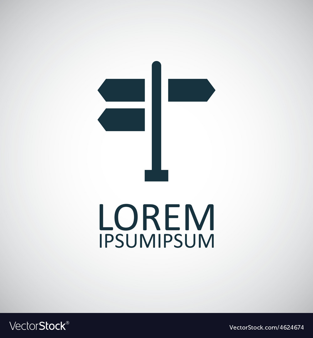 Signpost icon Royalty Free Vector Image - VectorStock