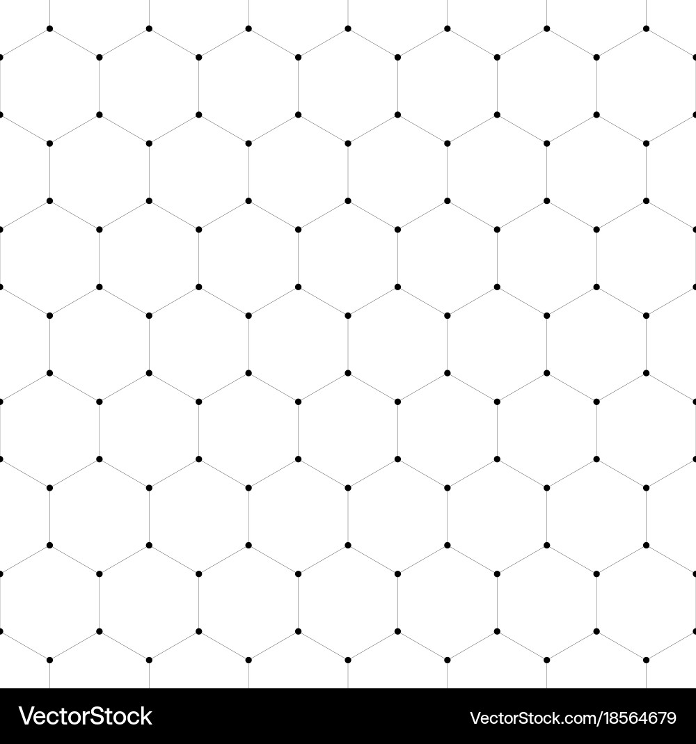 Abstract seamless pattern background hexagonal Vector Image