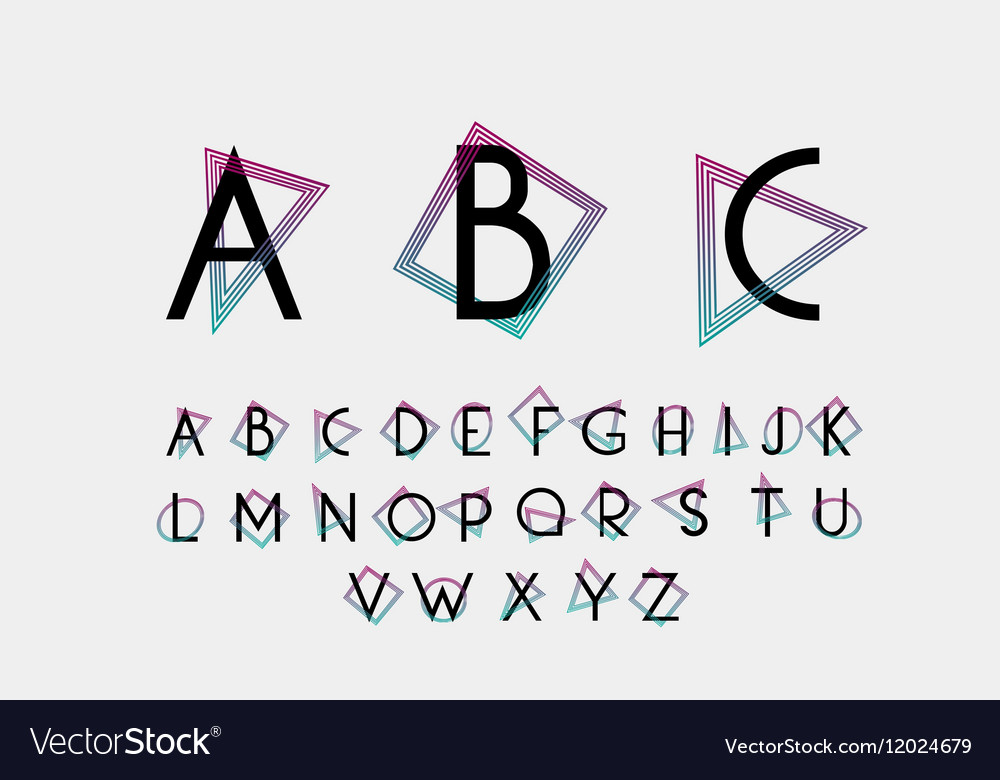 Schwarze alphabetische Schrift