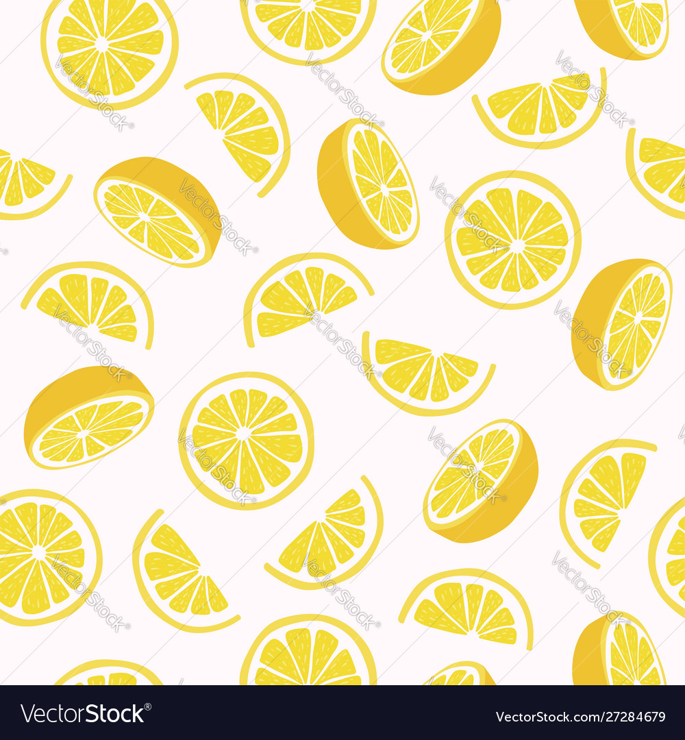 Citrus seamless background Royalty Free Vector Image