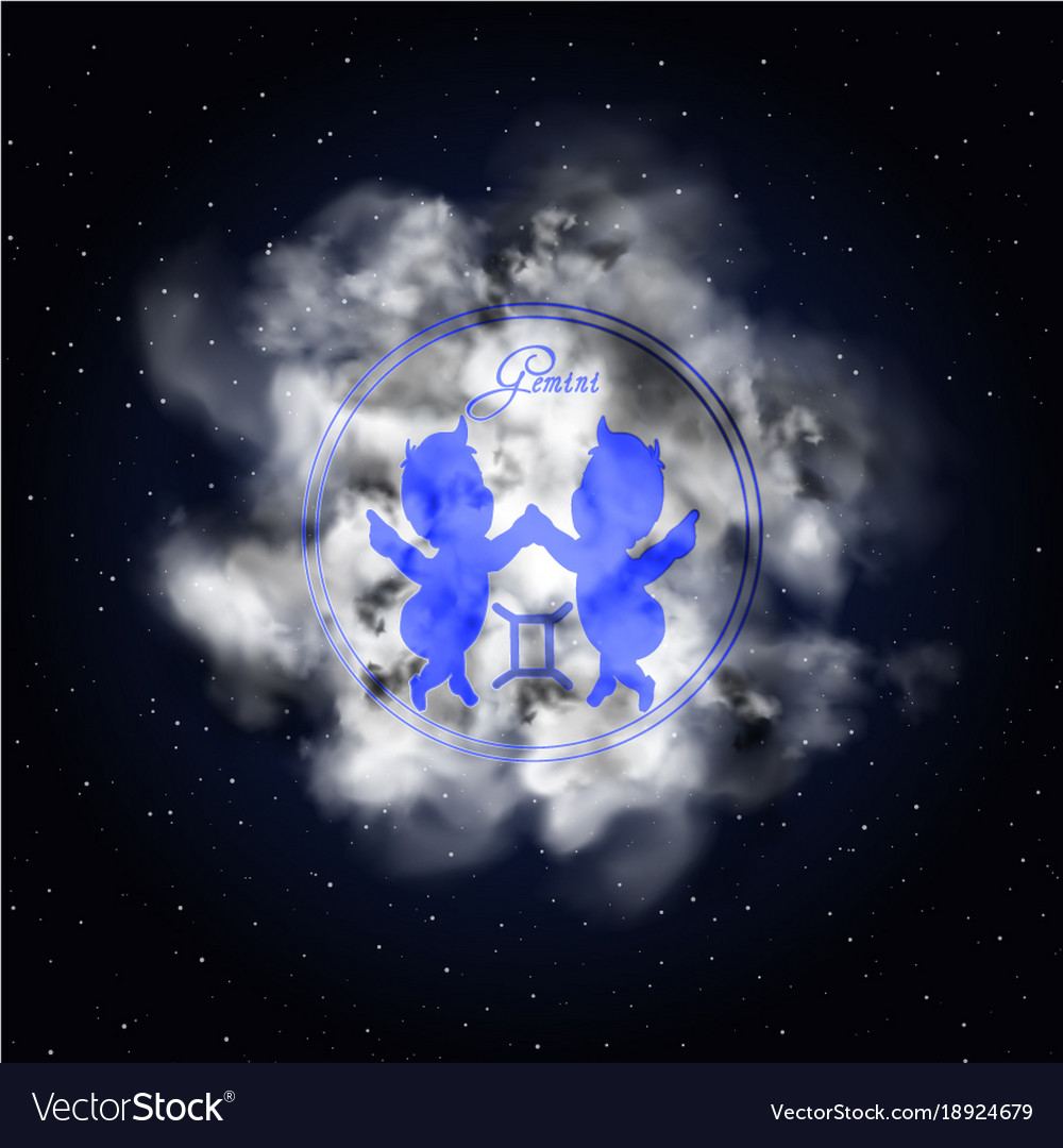 Gemini astrology constellation of the zodiac smoke