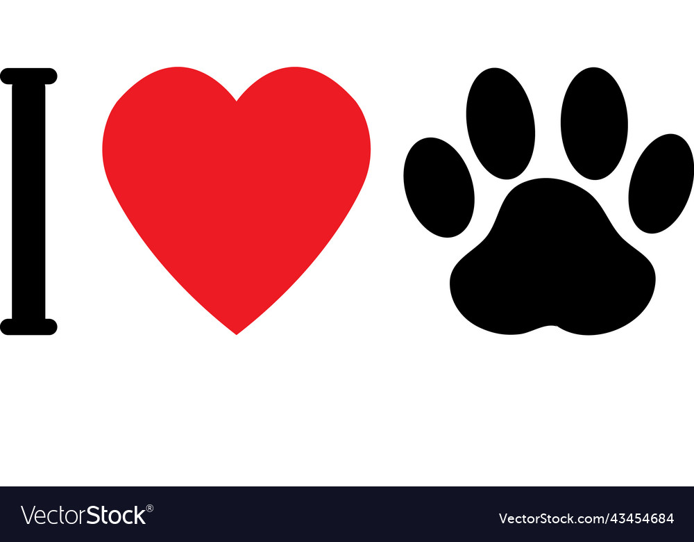 I love animals dogs my pet symbolic insc