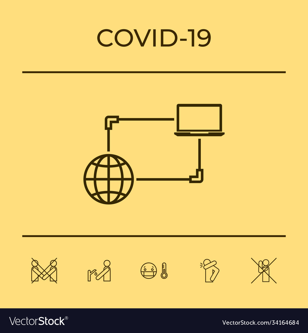 Internet connection data exchange transfer vector image Internet connection data exchange transfer