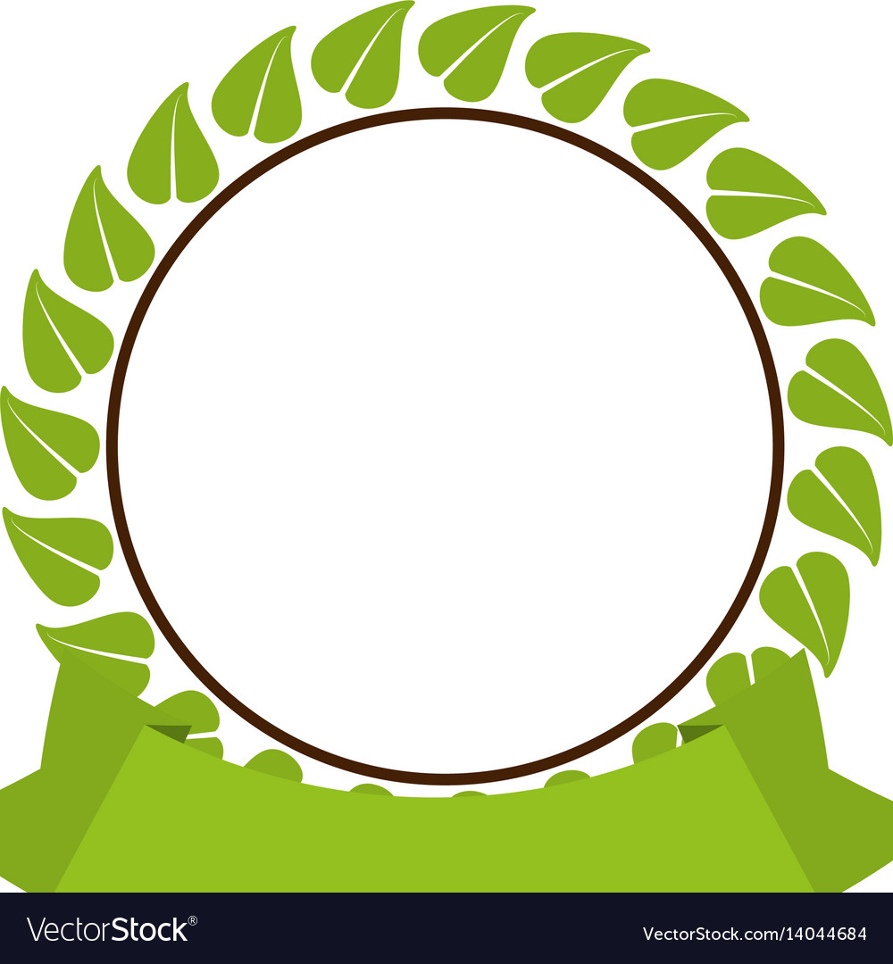 Organic label emblem template image