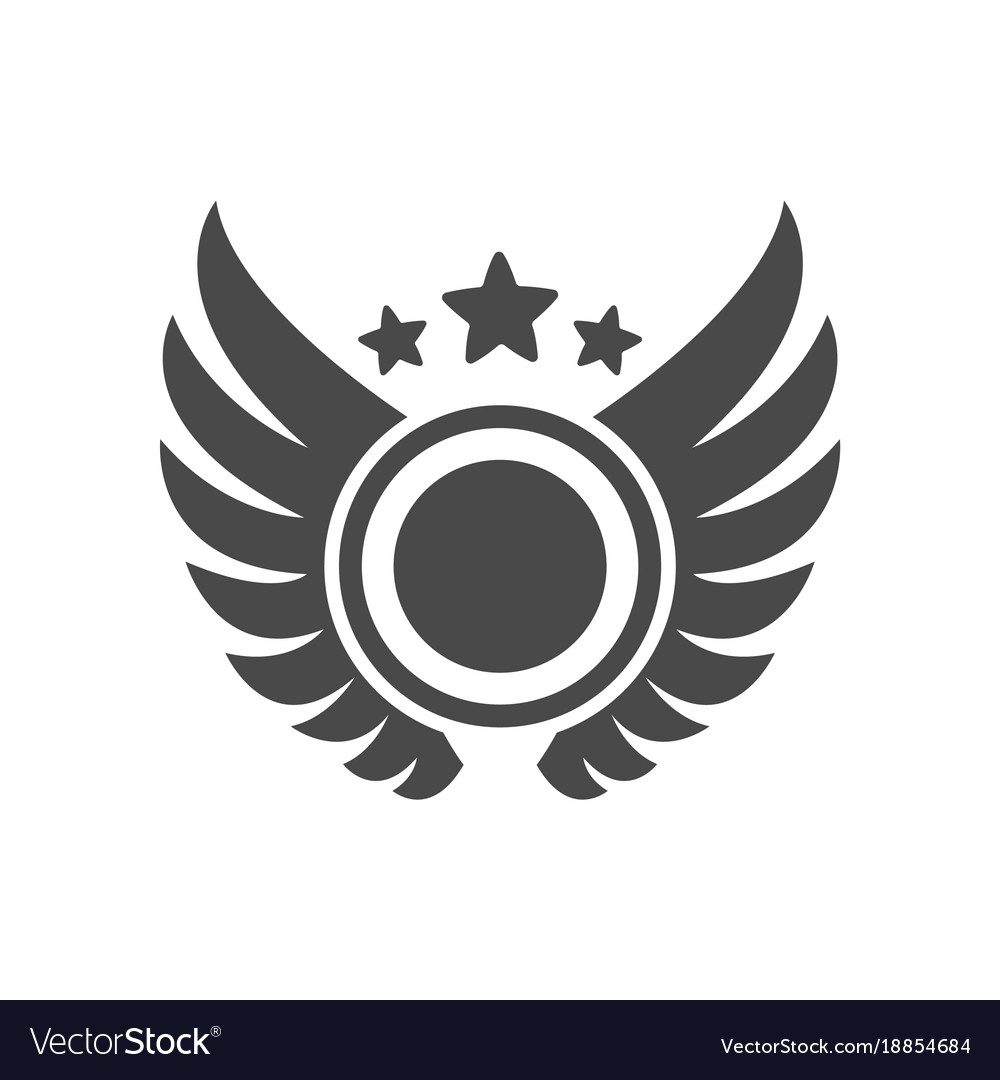 Trophy cup with wings icon Royalty Free Vector Image