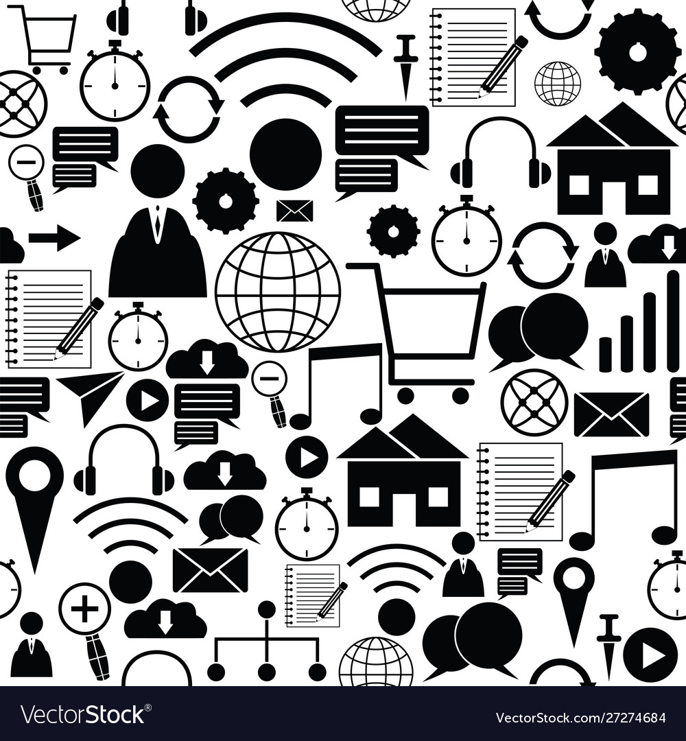 Web seamless pattern background icon