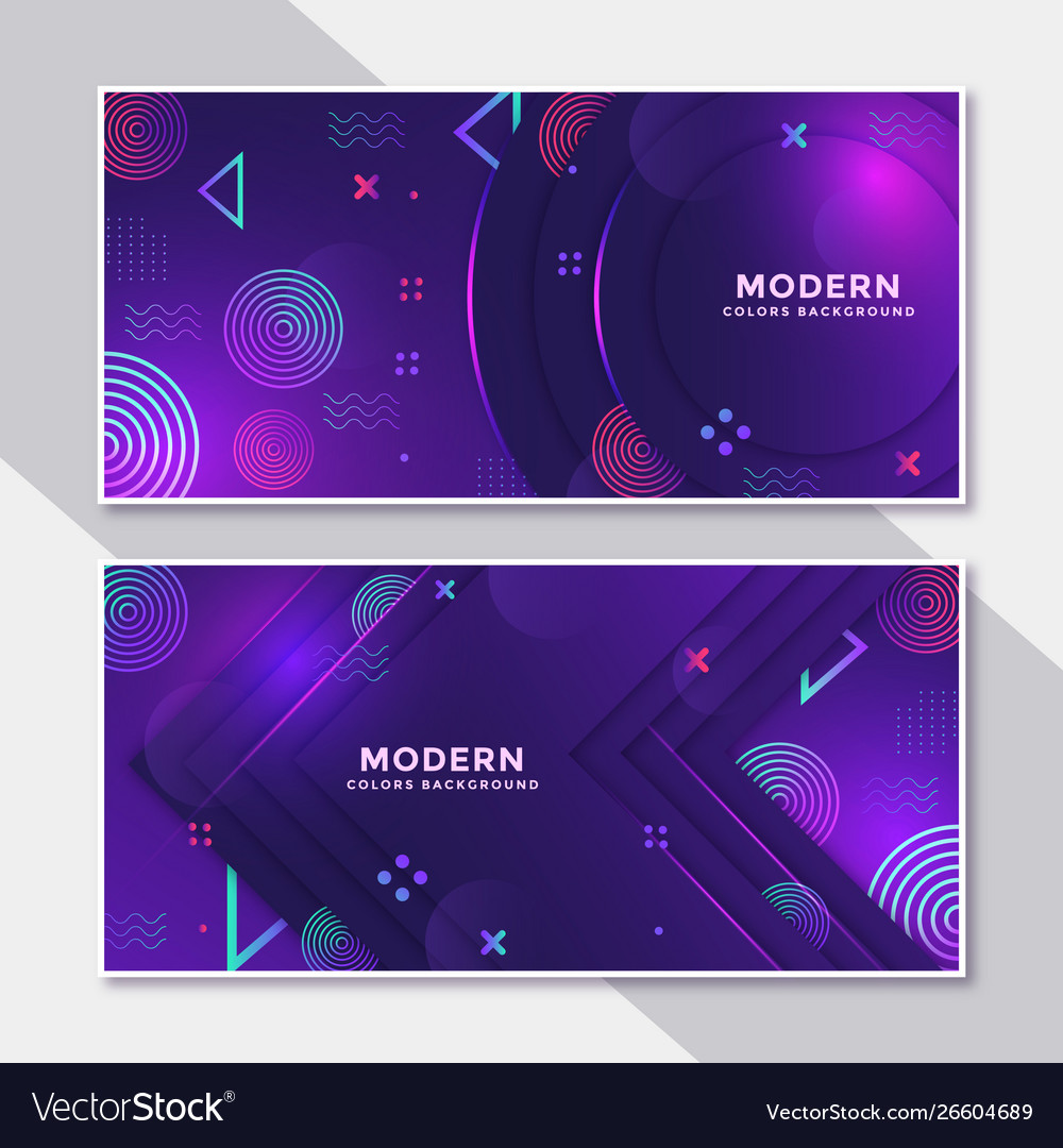Banner Hipster Futuristic Graphic Royalty Free Vector Image