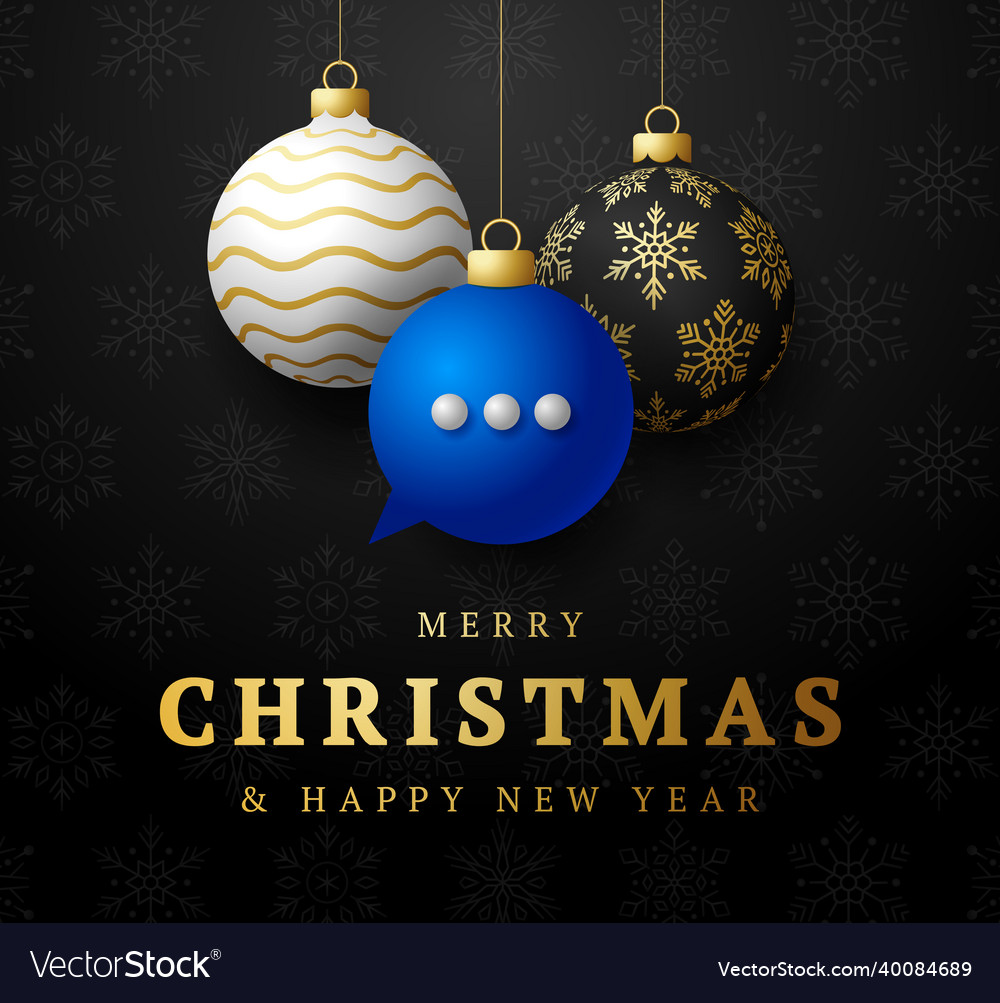 Chat christmas card merry talk speak