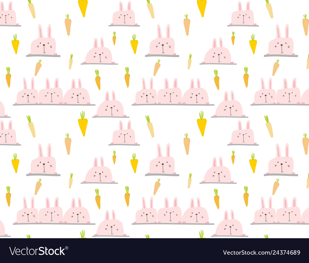 Cute bunny pattern background