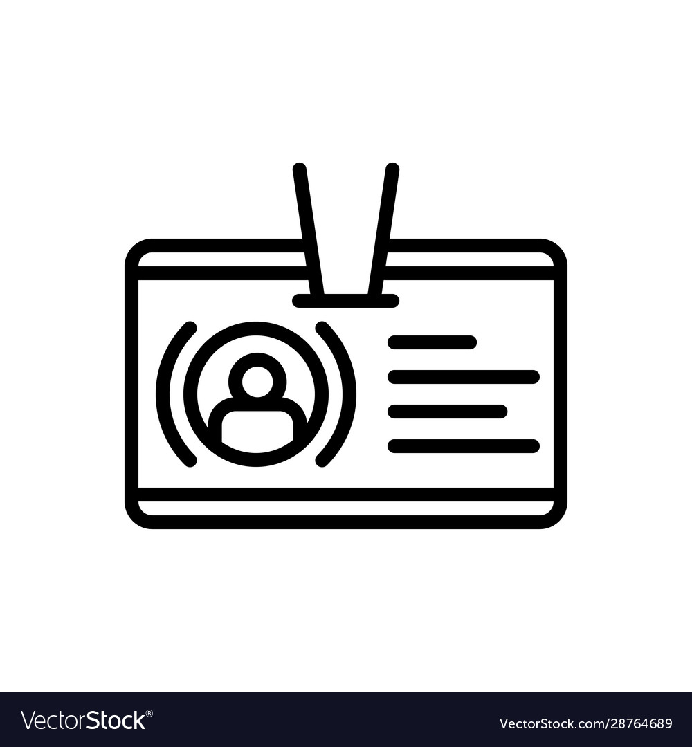 Identification Royalty Free Vector Image - VectorStock