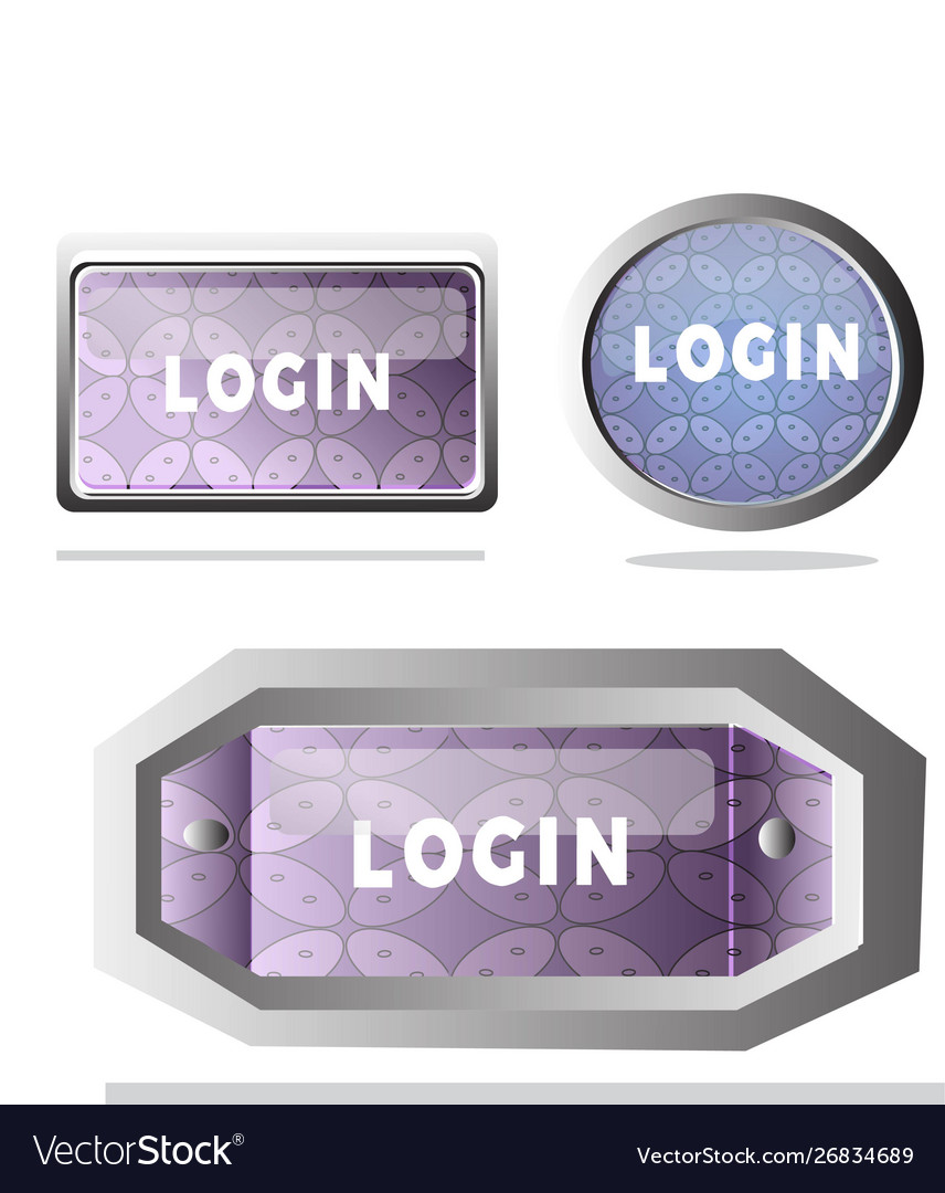 Indonesian batik kawung pattern web button set