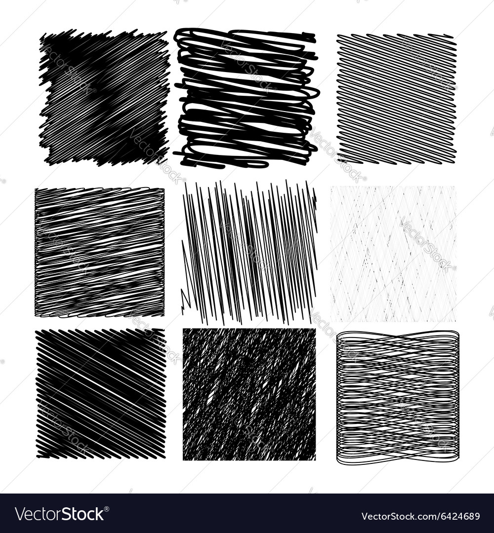 Set of diagonal strokes patterns