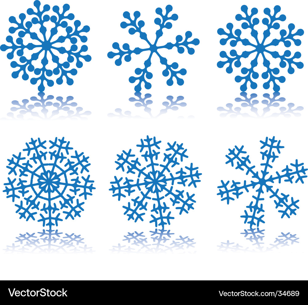 Snowflake Royalty Free Vector Image - VectorStock