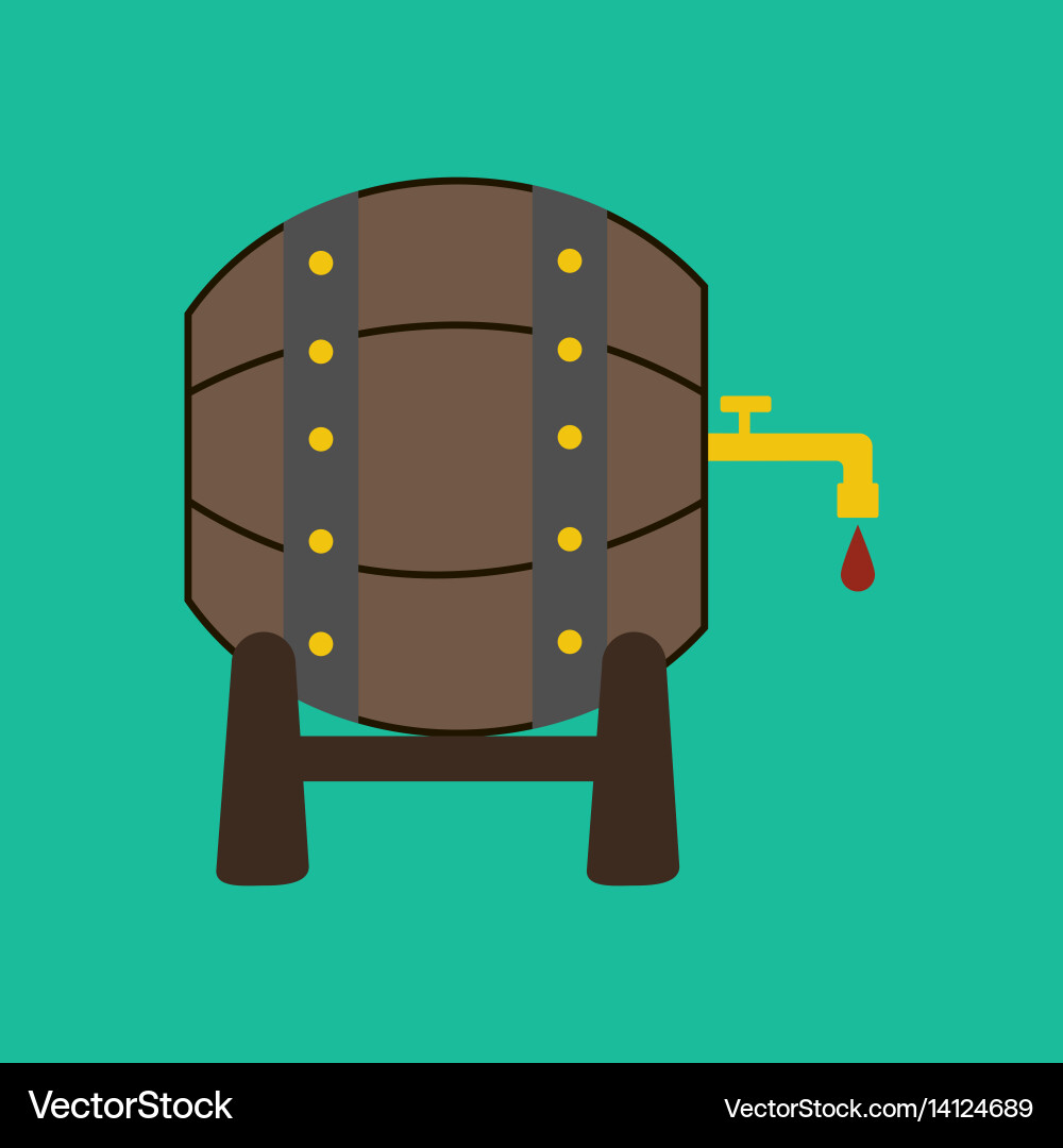 Wine barrel Royalty Free Vector Image - VectorStock