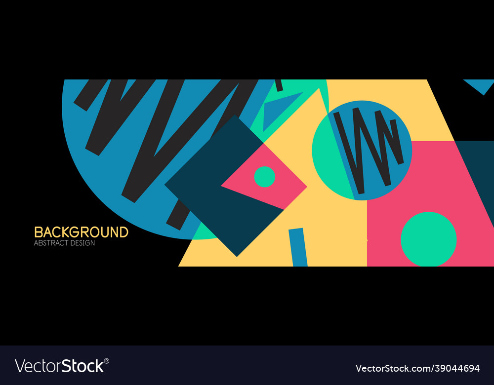 Abstract background with blocks lines geometric Vector Image