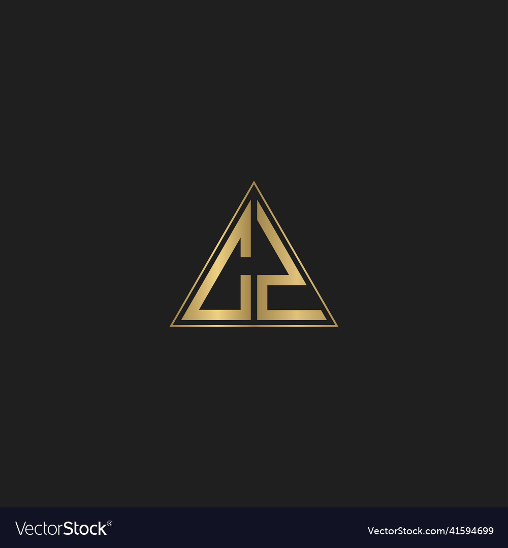 Alphabet initials logo cz zc c and z Royalty Free Vector