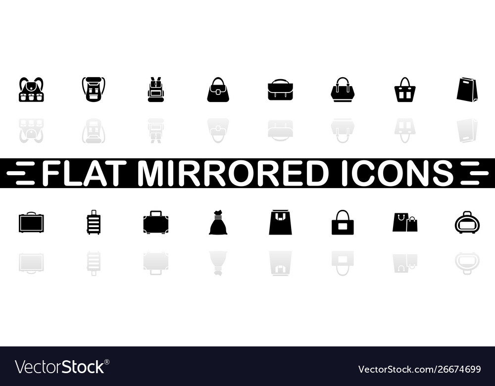 Bag - flat icons vector image Bag - flat icons
