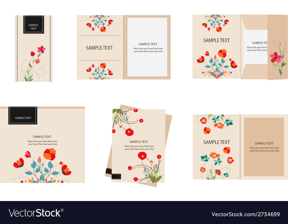 Brand identity florals retro