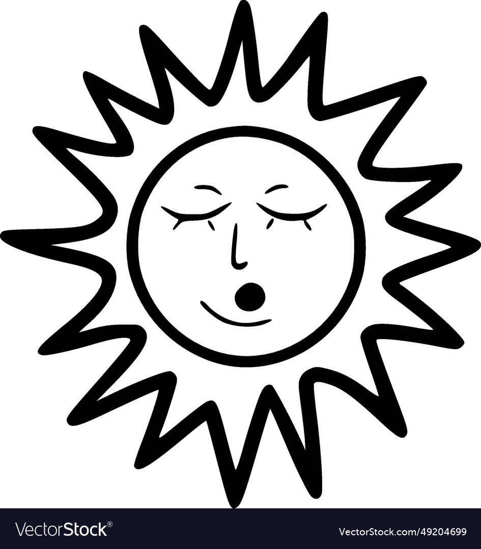 Sun - high quality logo - ideal for t-shirt Vector Image