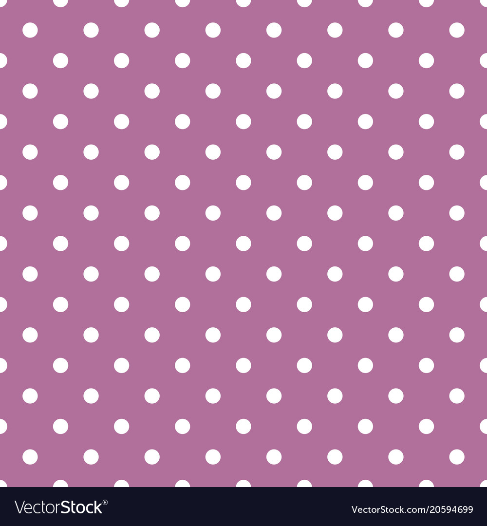 Fliesenmuster mit weißen Polka Dots auf dunkelviolett