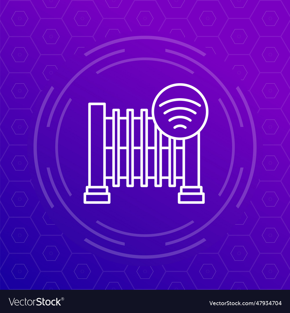Automatic gate icon line design