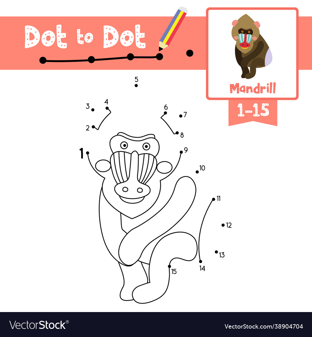 Dot to educational game and coloring book Vector Image