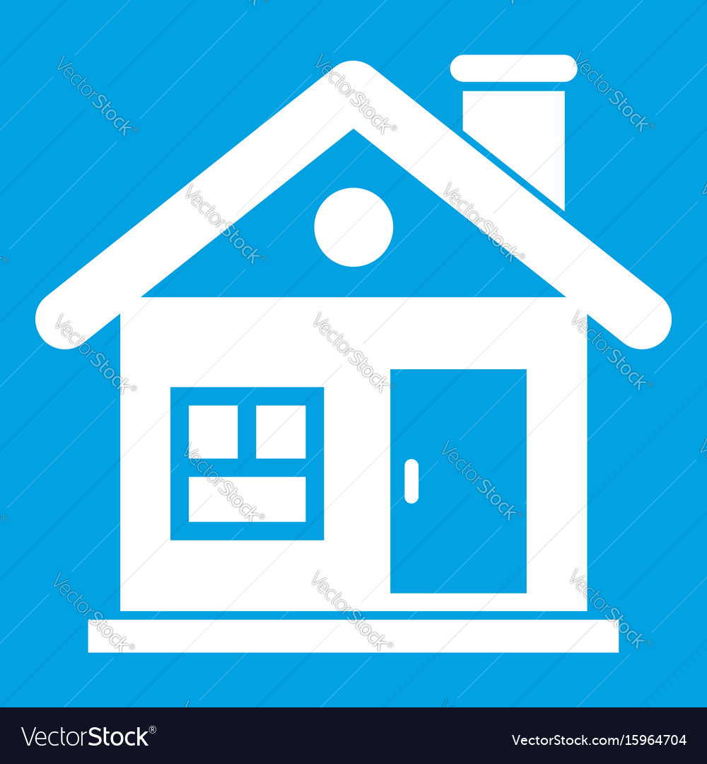 House icon white Royalty Free Vector Image - VectorStock