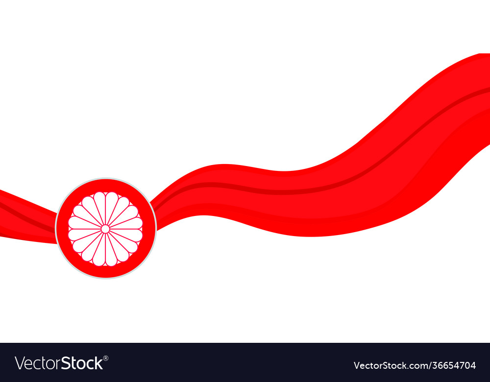 Japan flag banner japanese tradition concept Vector Image