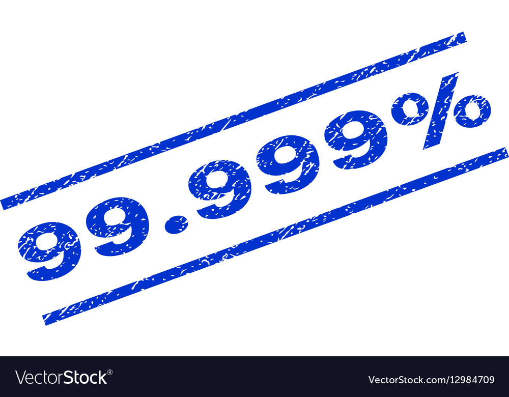 99999 Percent Watermark Stamp Royalty Free Vector Image