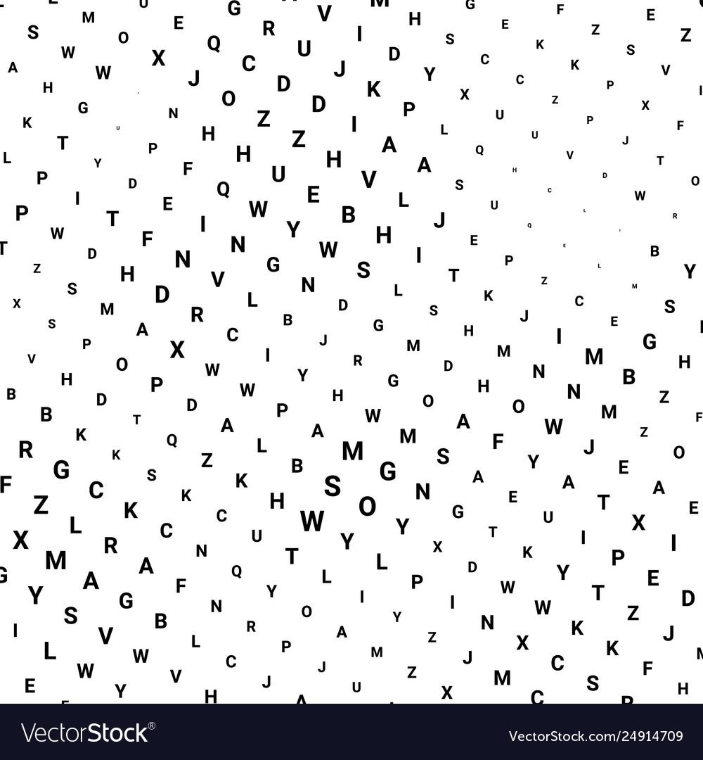Abstract halftone texture with letters vector image Abstract halftone texture with letters