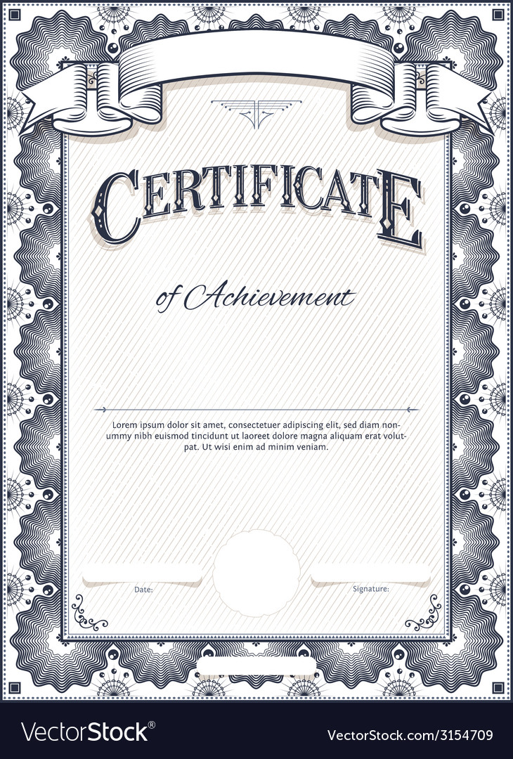 Certificate Royalty Free Vector Image - VectorStock