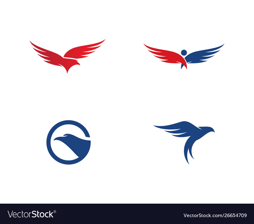 Eagle bird logo template Royalty Free Vector Image