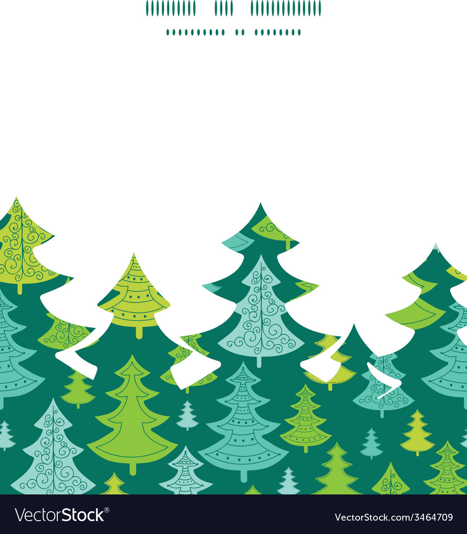 Holiday christmas trees tree silhouette Royalty Free Vector