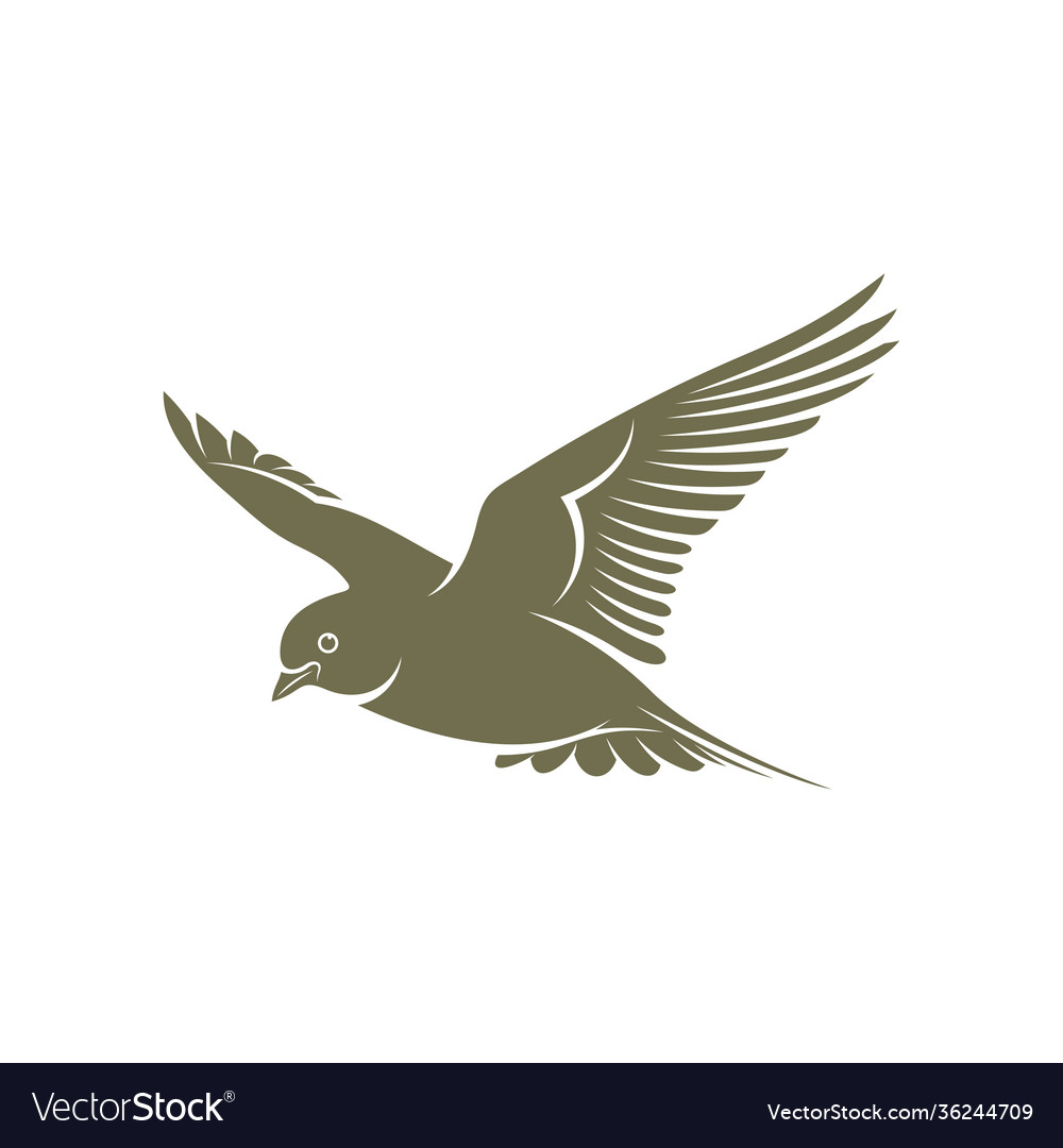 Lark bird logo design icon symbol template