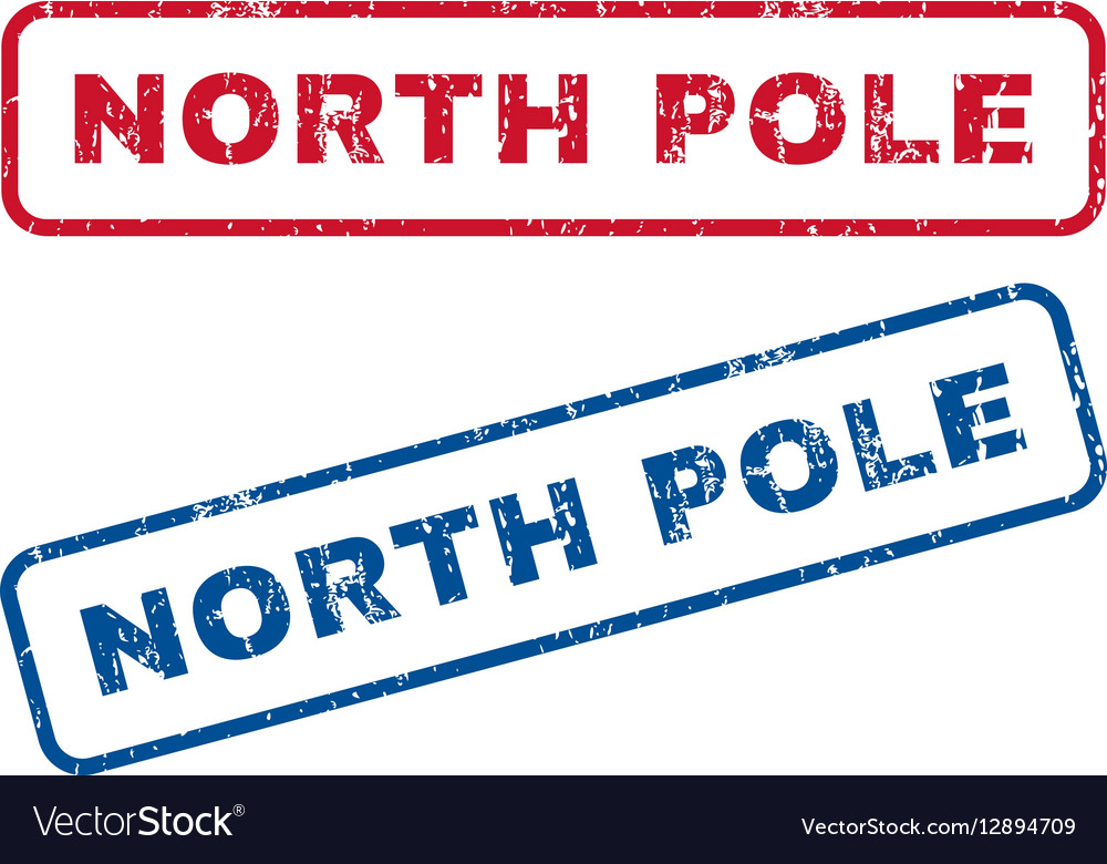 North Pole Rubber Stamps Royalty Free Vector Image