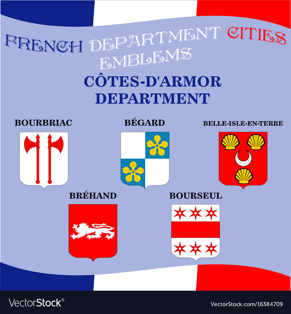 Official emblems of cities french department