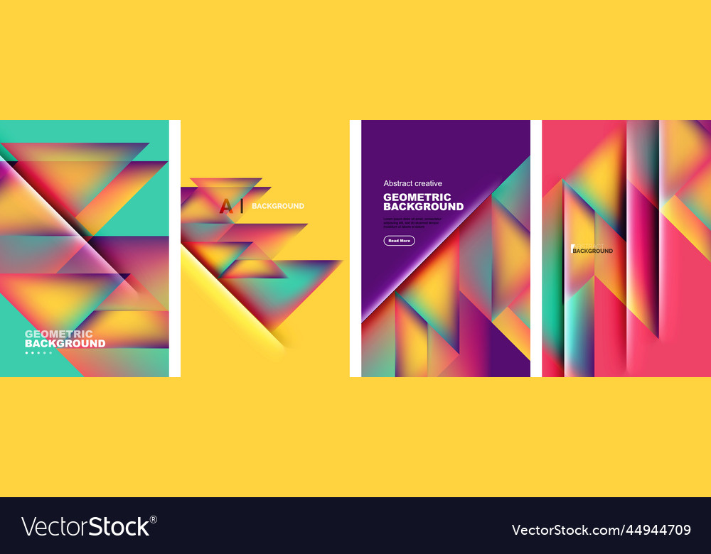 Set of abstract backgrounds - overlapping vector image Set of abstract backgrounds - overlapping