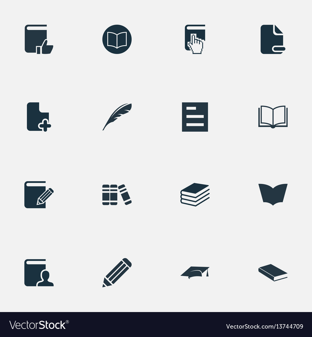Set of simple knowledge icons